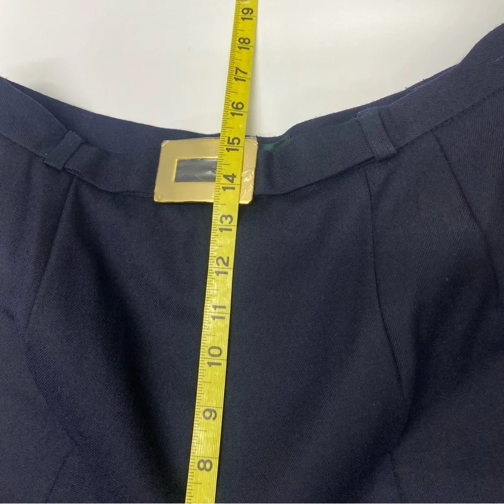 Harve Benard Women’s Navy Blue Wool Pants 14 Lined Side Zip/Button Closure NWT - Picture 11 of 14